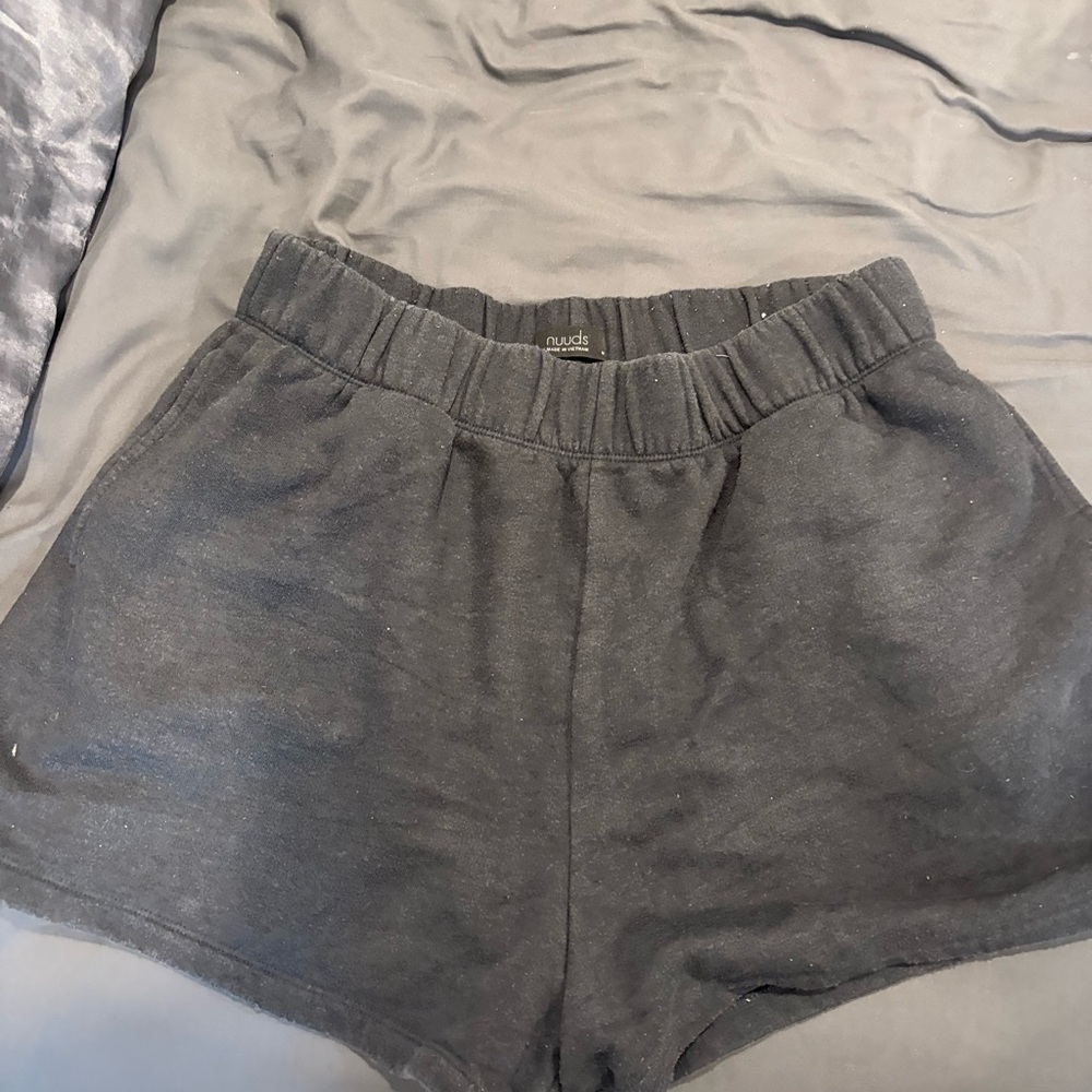 nuuds Women's Charcoal Athletic Shorts